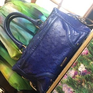 Rebecca Minkoff Ostrich Embossed Satchel Bag